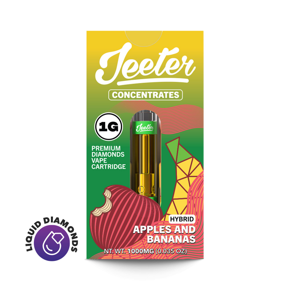Photograph of instaPanelPhoto: Apples and Bananas Premium Diamonds Vape Cartridge | 1g