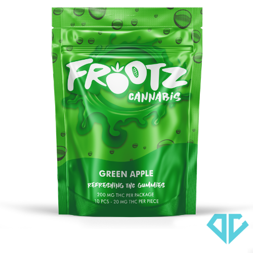 Photograph of product: FROOTZ Green Apple Gummies 200mg