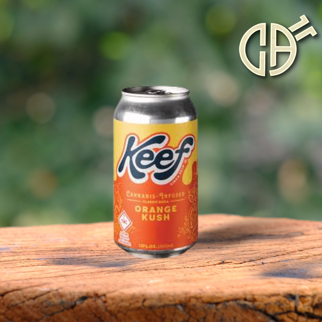 Photograph of product: Orange Kush Infused Soda 12oz Can | 10mg
