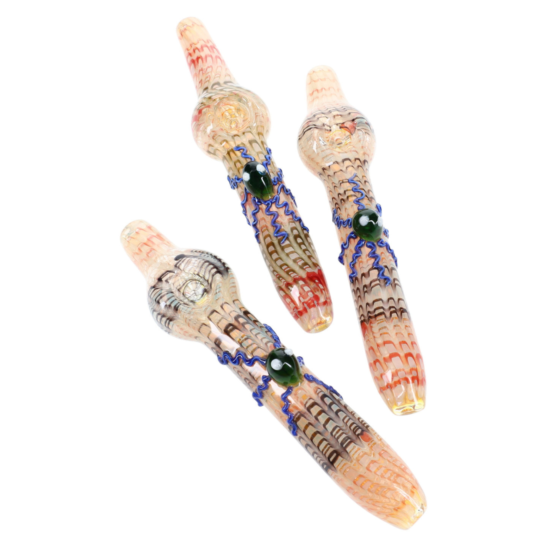 Photograph of product: 7.5" Raked Octopus Steam Roller | Glass |