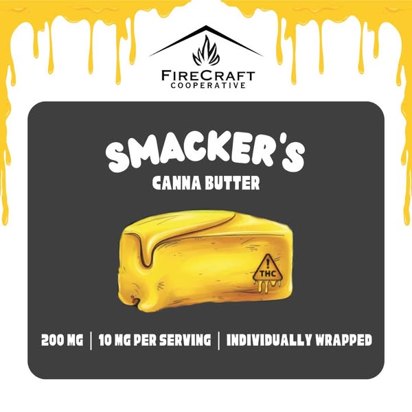 Photograph of product: Smacker's - Infused Canna Butter - Edibles 200mg