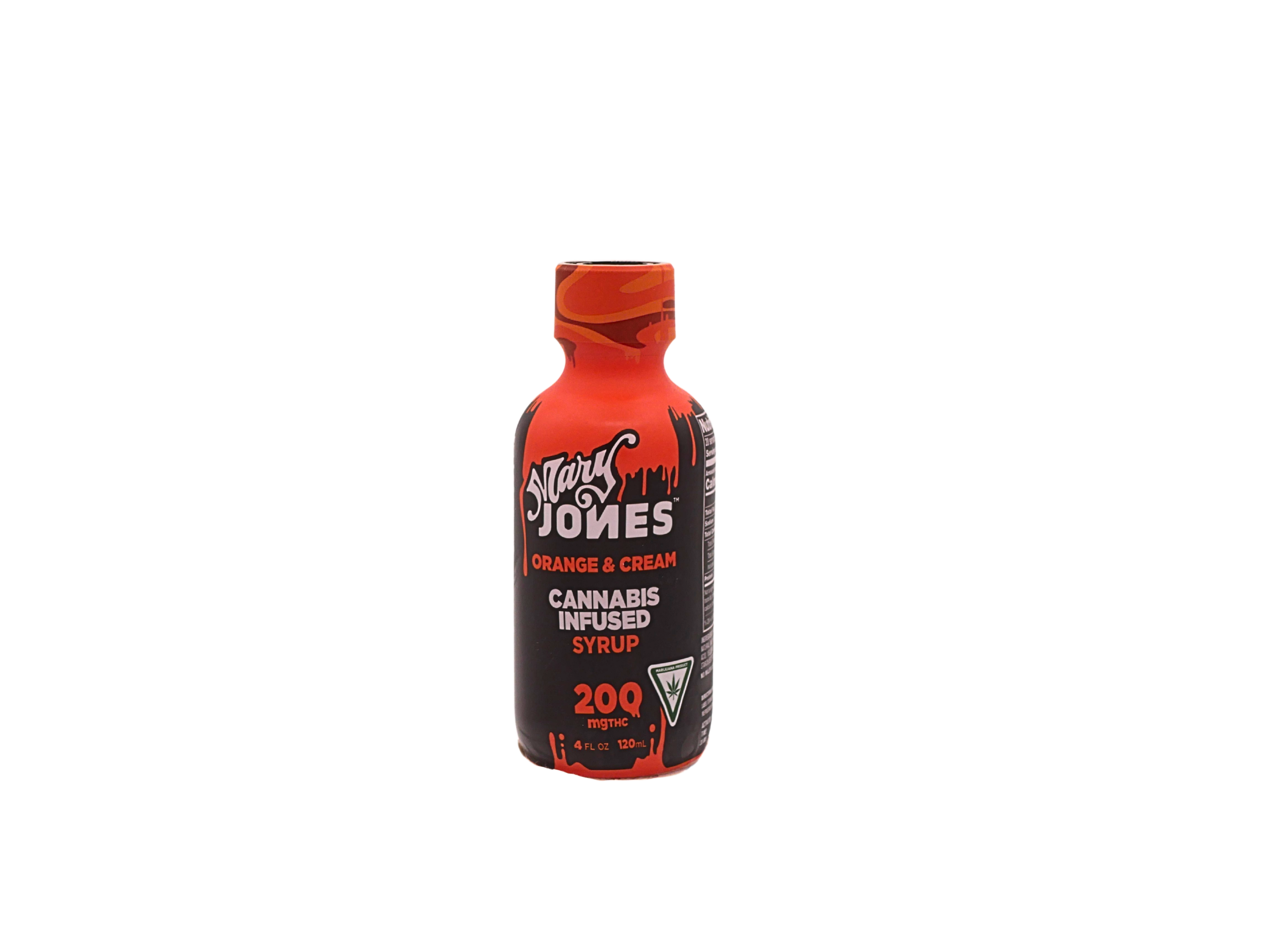Photograph of product: MARY JONES | ORANGE CREAM | SYRUP | 200MG | REC