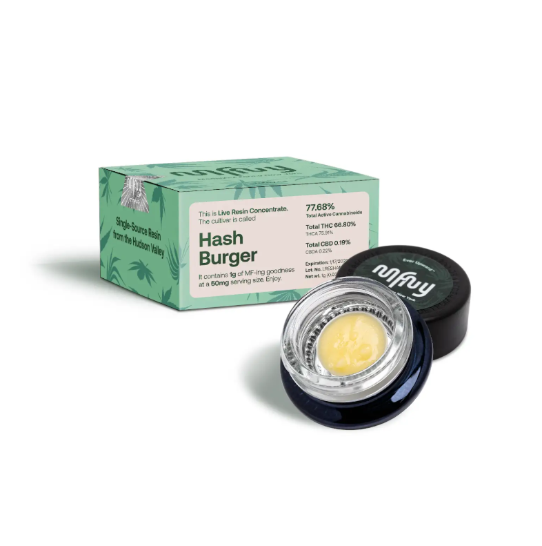 Photograph of product: MFNY- Live Resin (1G) - Badder - au chocolat Burger