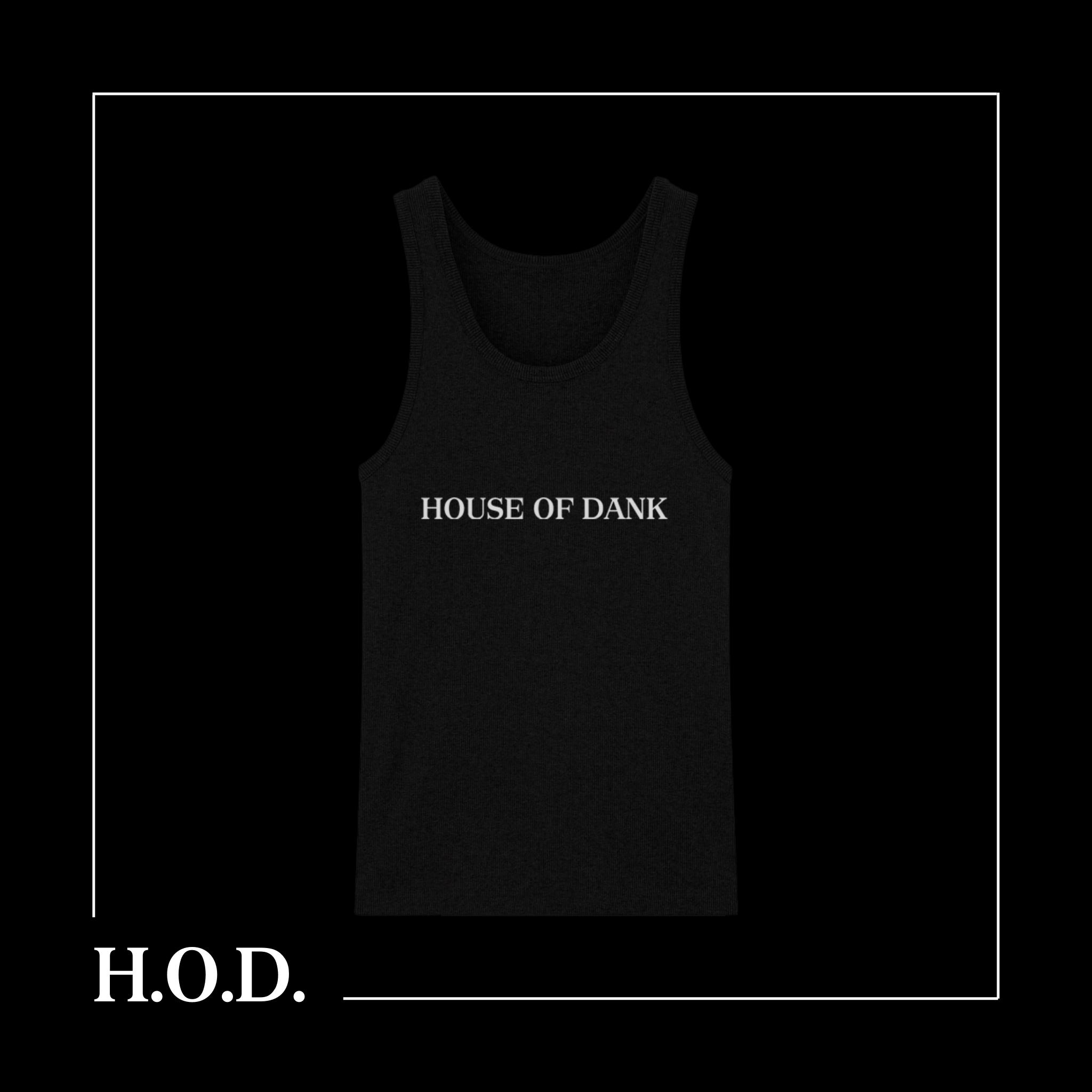 Photograph of product: H.O.D. Black/White Ribbed Tank 3XL