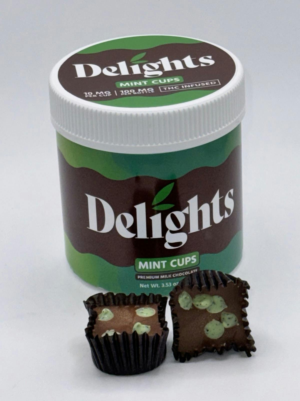 Photograph of product: Delights | Milk Chocolate Mint Bites | 10mg 10pk
