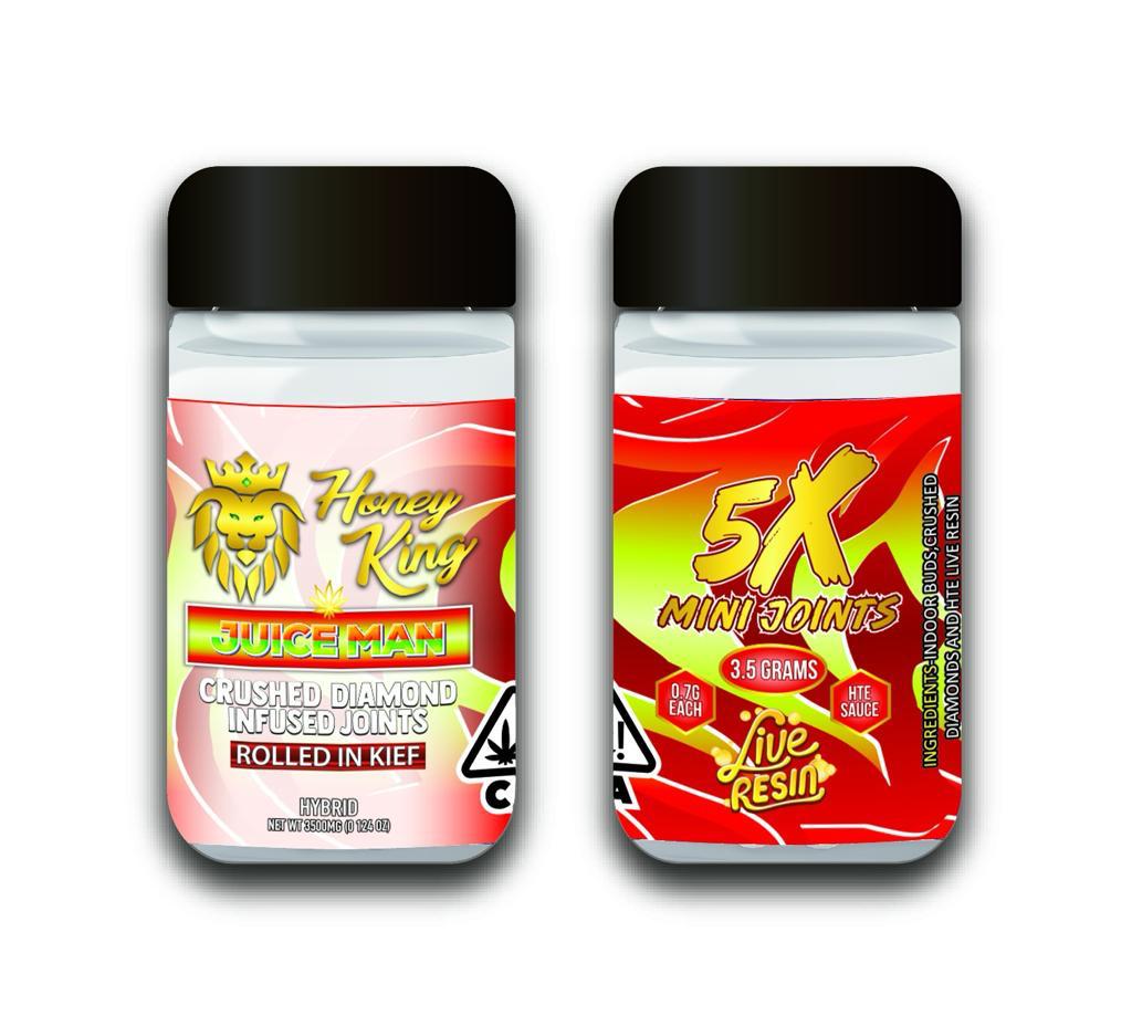 Photograph of product: HONEY KING 7X LIVE RESIN ROYAL MINIS - JUICE MAN