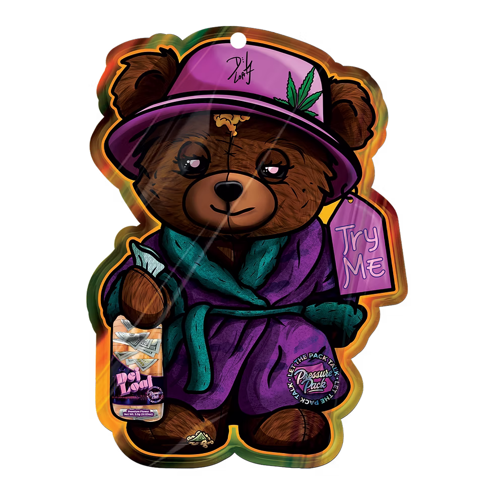 Photograph of Product: AU Pressure Pack x Dej Loaf: Smokey The Bear Prepackaged - 3.5g