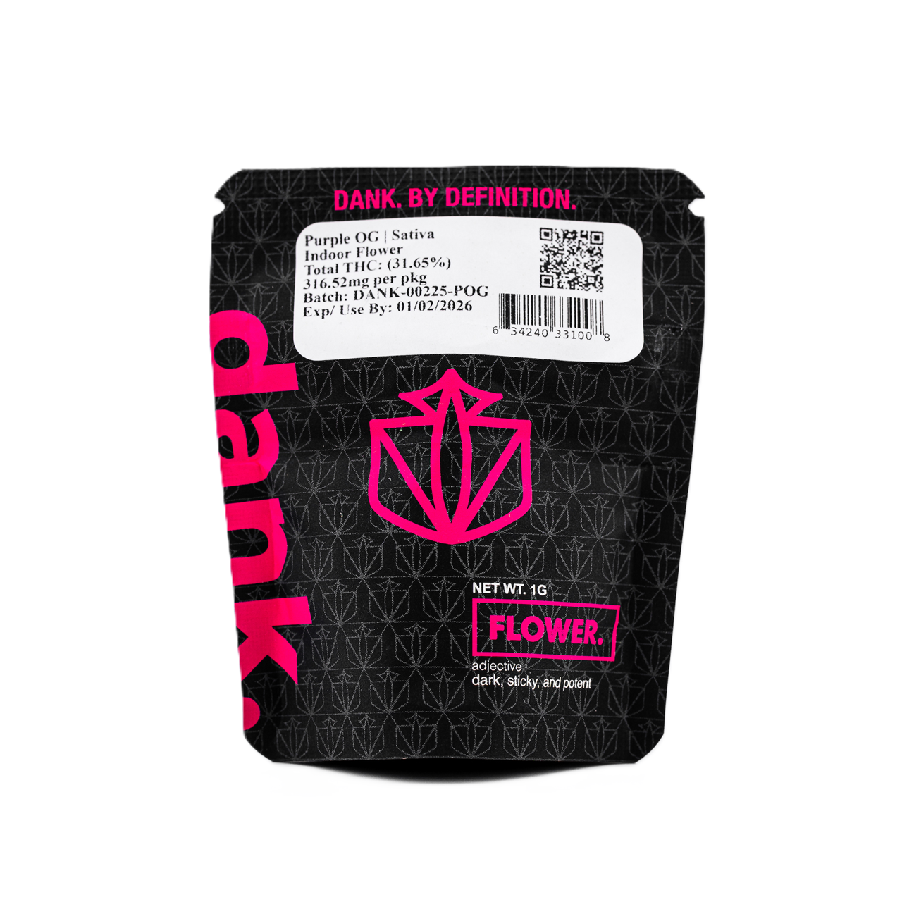 Photograph of product: Dank | Purple OG | Small Indoor Flower 1g