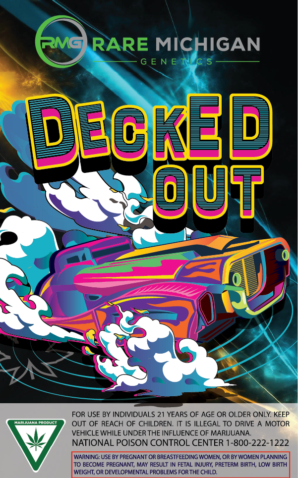 Photograph of product: Pre Roll Packs - 10 Pack - RMG - Decked Out- (Oui'd) - 27.26% TH-oui