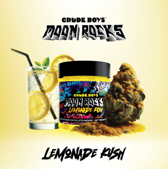 Photograph of product: Crude Boys - Lemonade Kush Moon Rocks - 3.5g