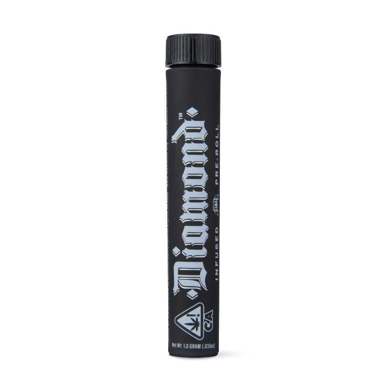 Photograph of product: HEAVY HITTERS: FIG BAR DIAMOND INFUSED 1G PREROLL
