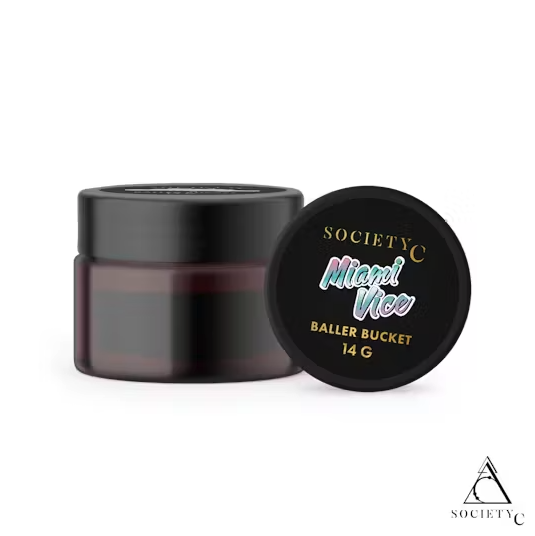 Photograph of product: Society C Live Resin - Miami Vice Baller Jar