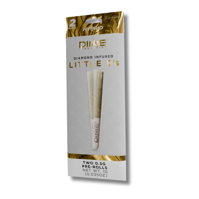 Photograph of product: 2 Pack - Animal Sherb Mintz Diamond Infussed Pre-rolls - 2 Pack