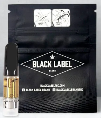 Photograph of product: Black Label Cartridge (0.5g) Banana Runtz