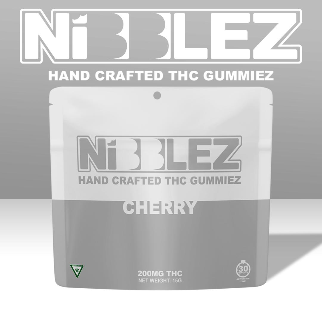 Photograph of product: Nibblez - Cherry Gummies 200mg
