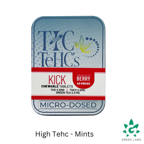 Photograph of product: (REC) High TeCH 100mg Mints - Kick Berry