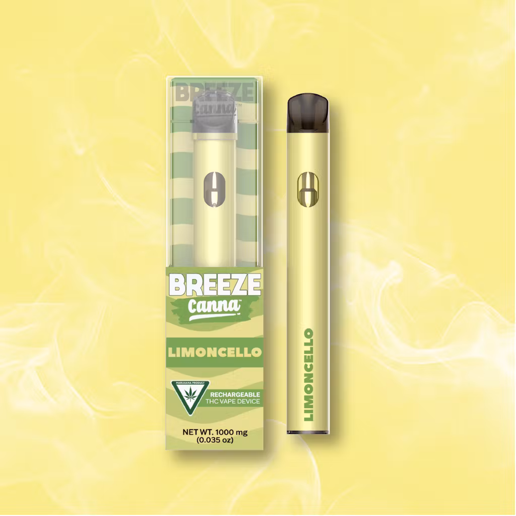 Photograph of product: Breeze - 1g Disposable - Limoncello