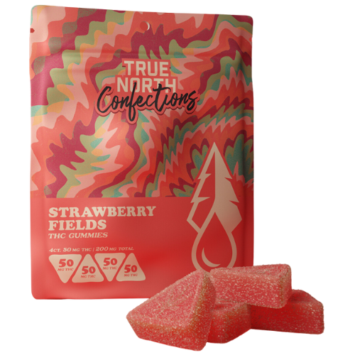 Photograph of product: Strawberry Fields Gummies 200mg