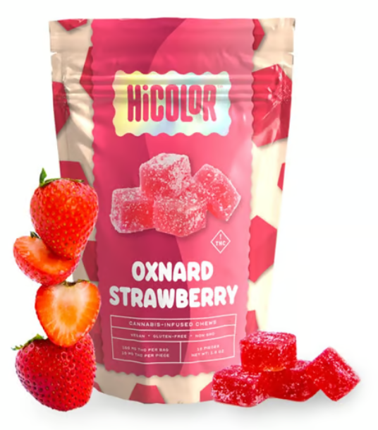 Photograph of product: MED - HiColor | Oxnard Strawberry | 10mg/10pk Gummies