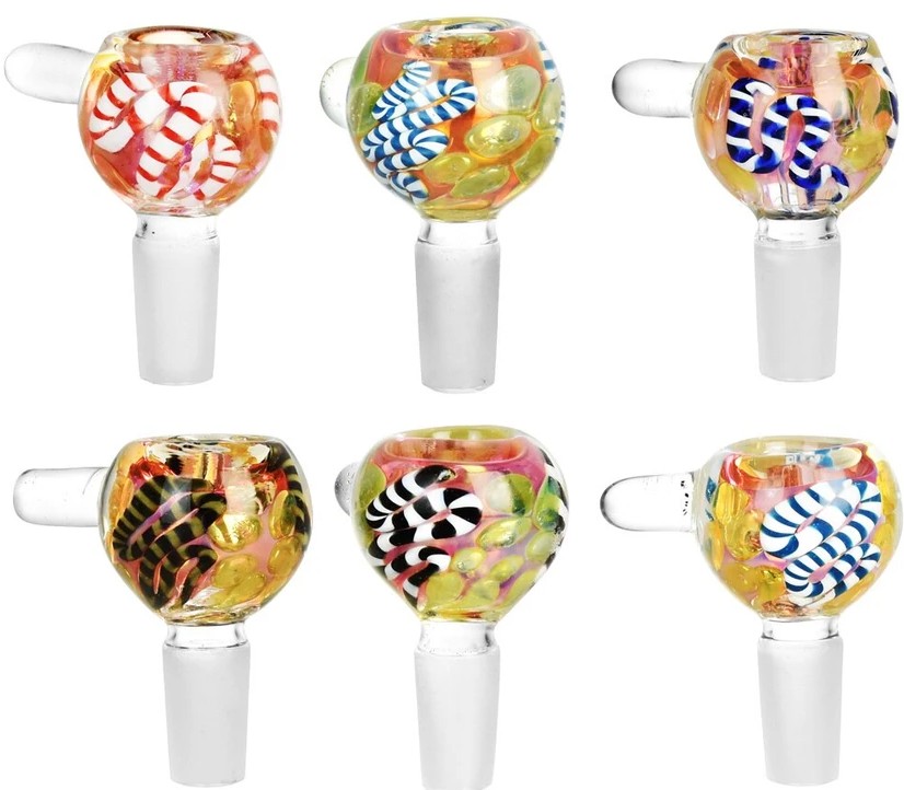 Photograph of product: Fumed Rope Bubble Style Bowl Slide -14mm - Male