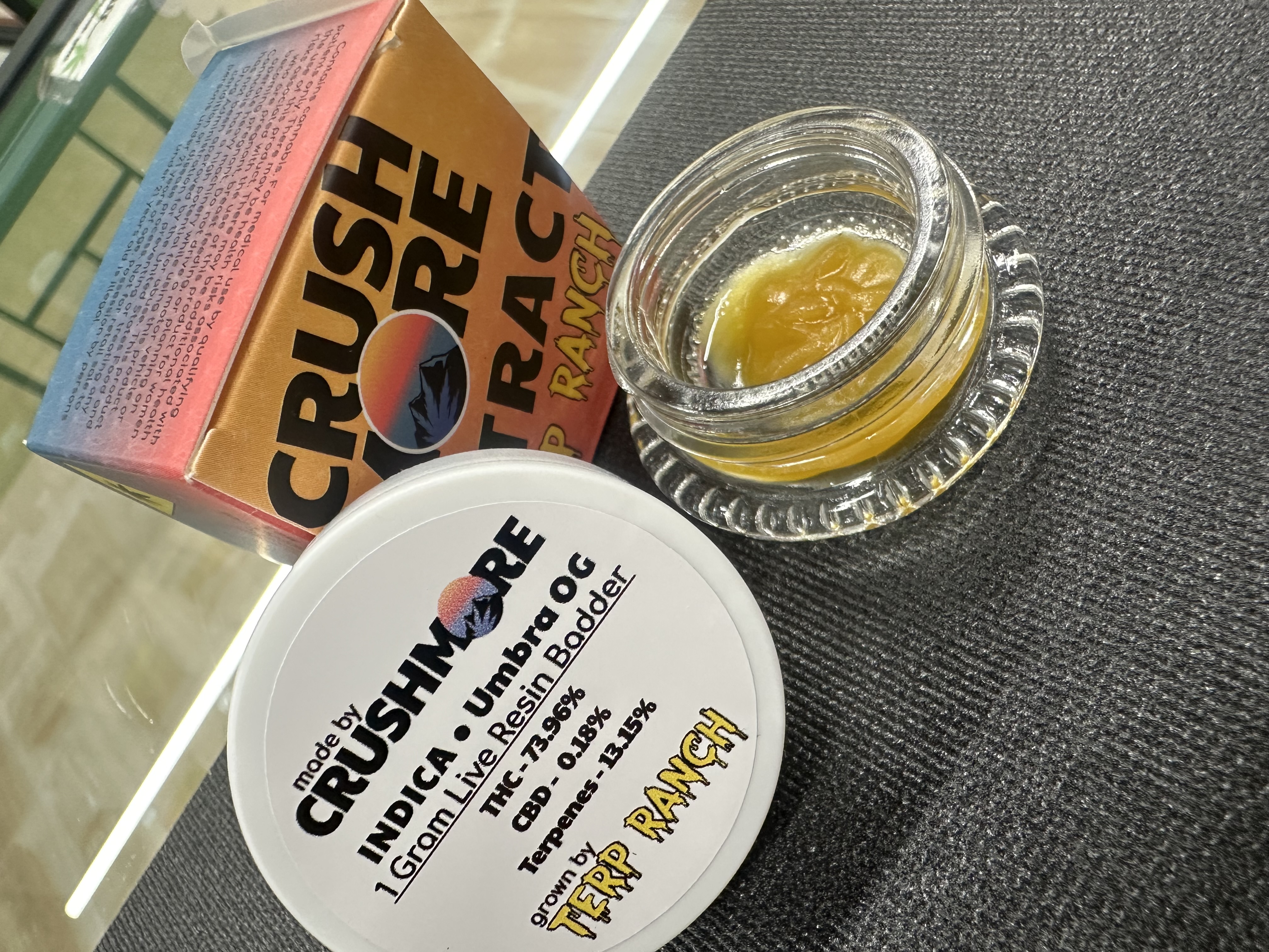 Photograph of product: UMBRA OG  Live Resin Badder