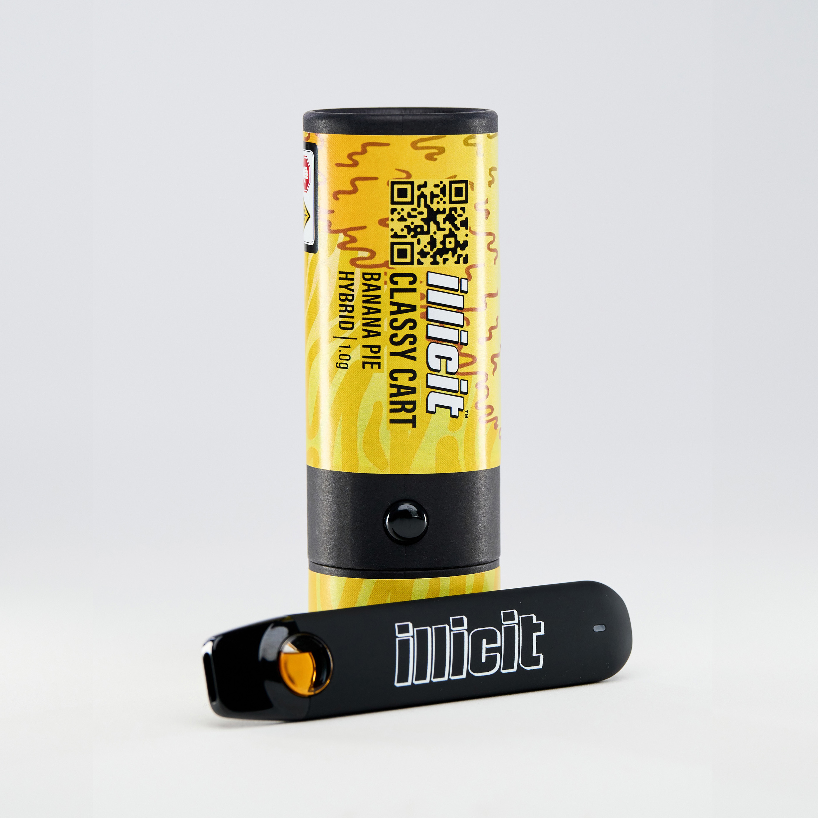 Photograph of product: Banana Pie Classy Cart Disposable Vape 1g