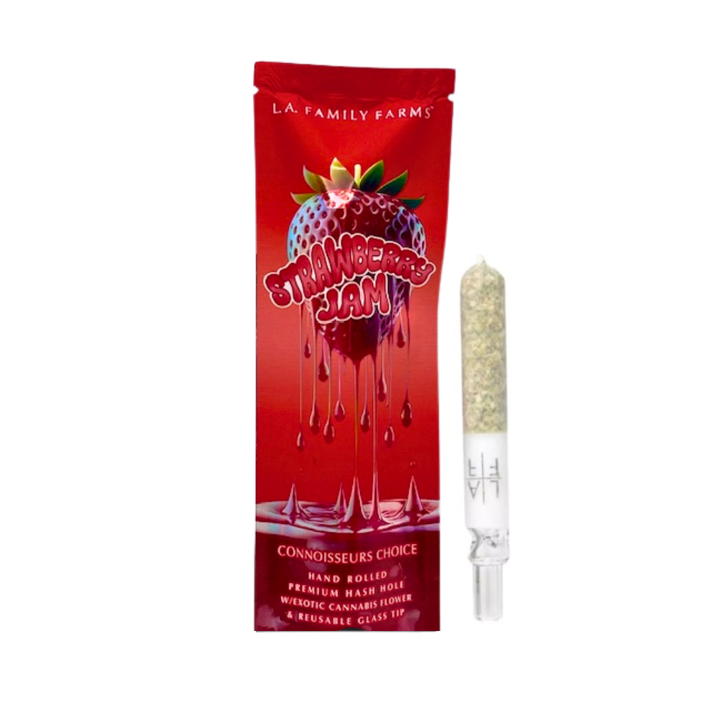Photograph of product: HASH HOLE - STRAWBERRY JAM X STRAWBERRY JAM 1.5G - LA FAMILY FARMS