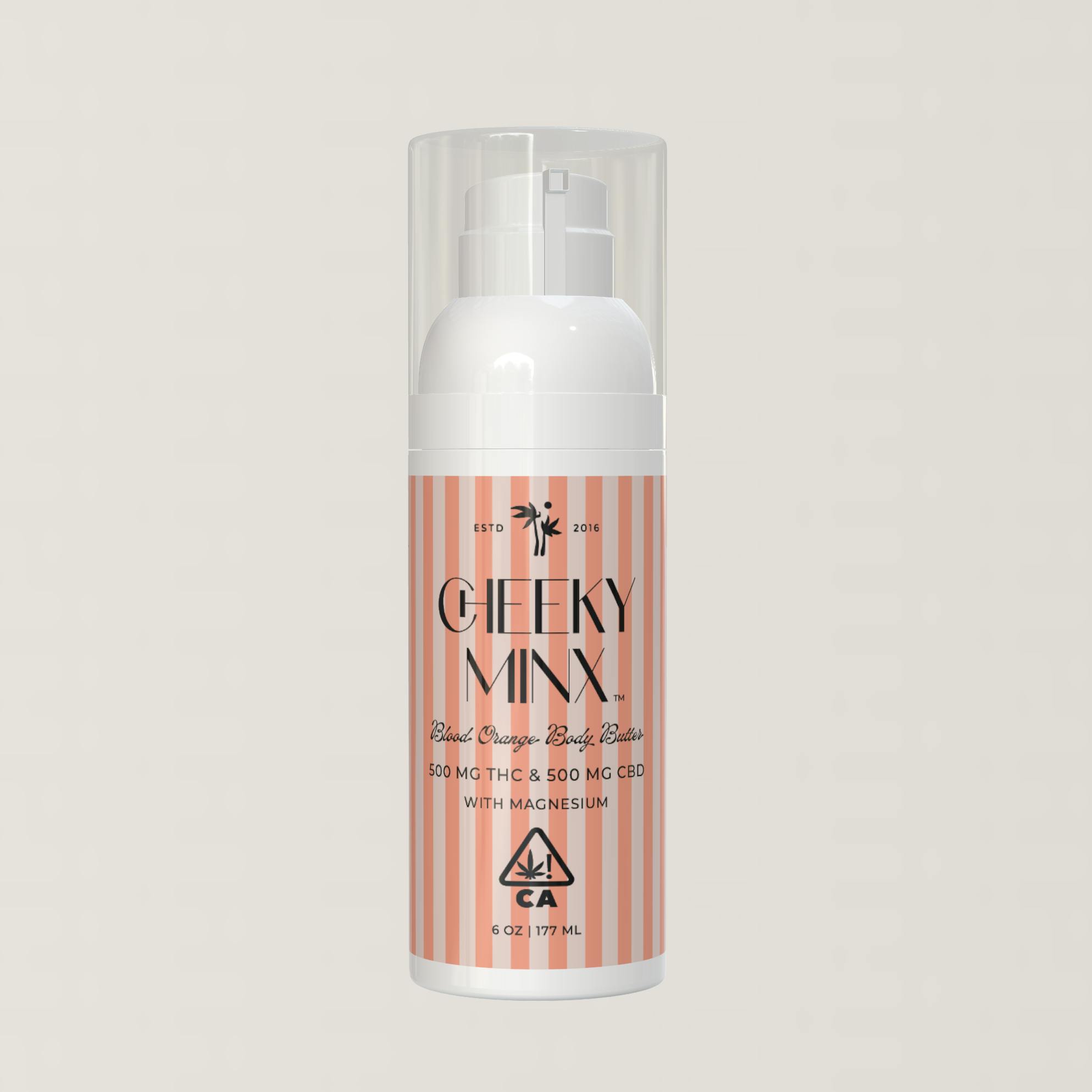 Photograph of product: High Gorgeous | Cheeky Minx Blood Orange Body Butter | 500 CBD/500 TH-oui