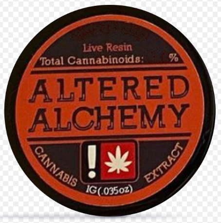 Photograph of product: Altered Alchemy - 1G LR - Yahemi Oui'd Extract