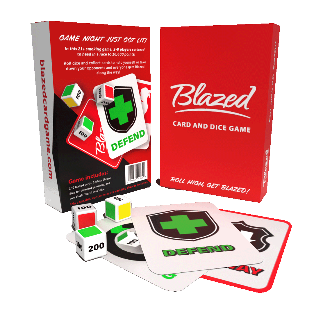 Photograph of product: Blazed Card and Dice Game