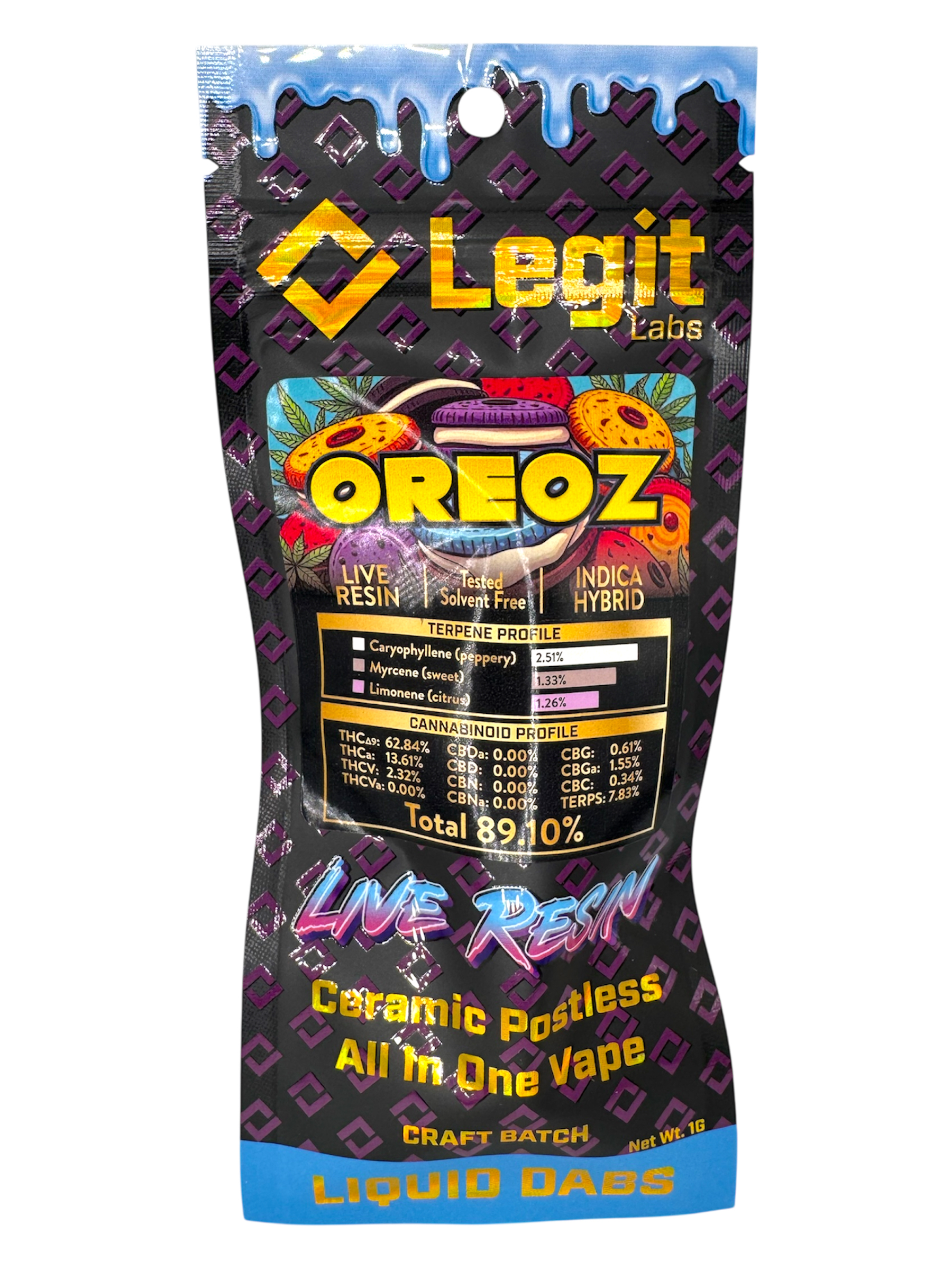 Photograph of product: Oreoz Live Resin Disposable
