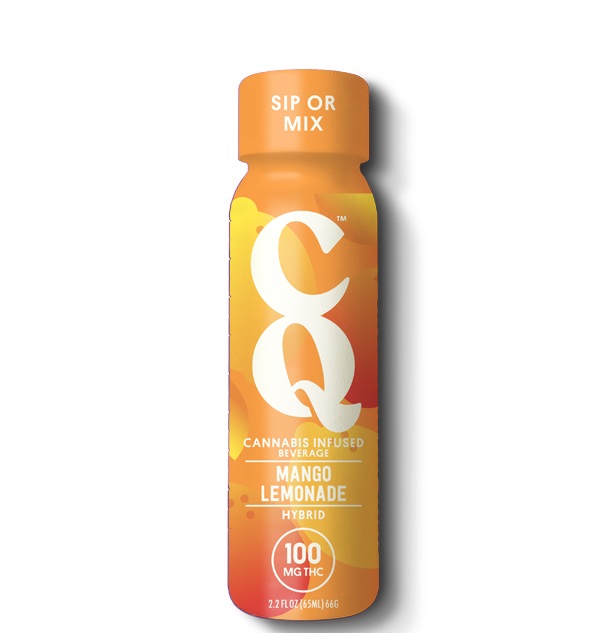 Photograph of product: Mango Lemonade Hybrid 2.2oz Oui'd Beverage 100mg