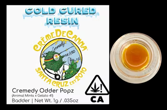 Photograph of product: Creme De Canna - Cremedy Odder Popz 1g Badder