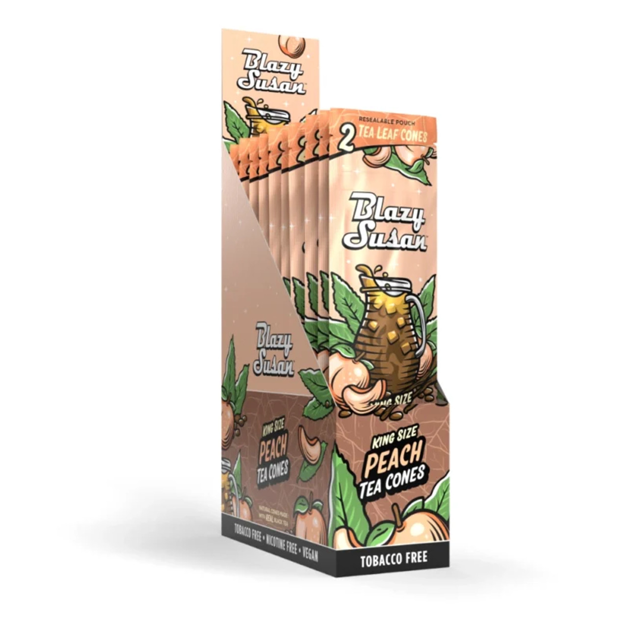 Photograph of product: Blazy Susan | Peach Tea Cones | King Size