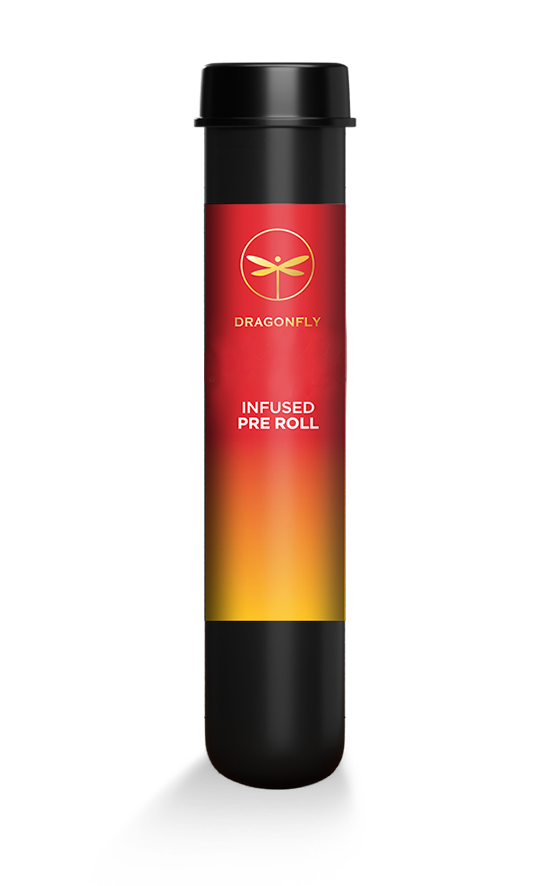 Photograph of product: Dragonfly Blueberry Banana Waffles Infused Preroll Rec