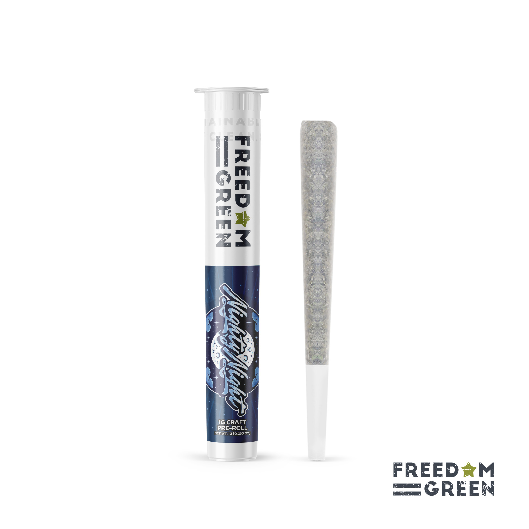 Photograph of product: Freedom Green - Nighty Night - Pre Roll