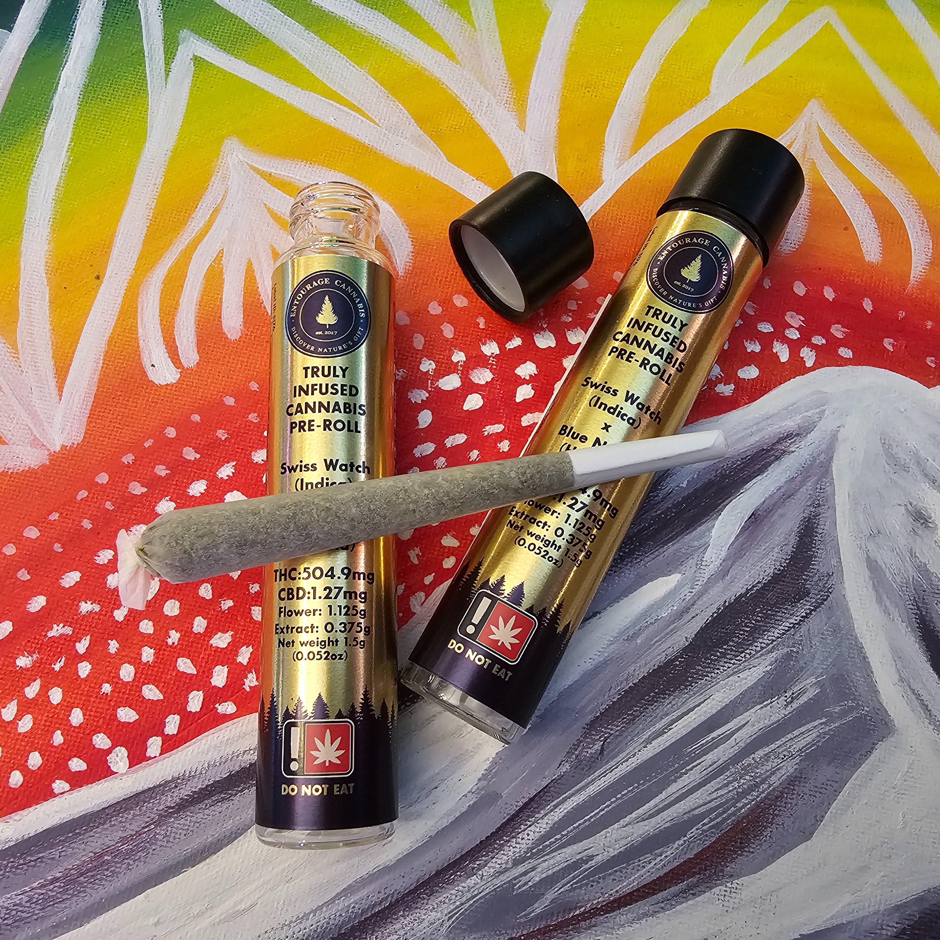 Photograph of product: Entourage 1.5gJack Herer Silver Lining x Jack Herer Silver Lining Oui'd Infused Preroll