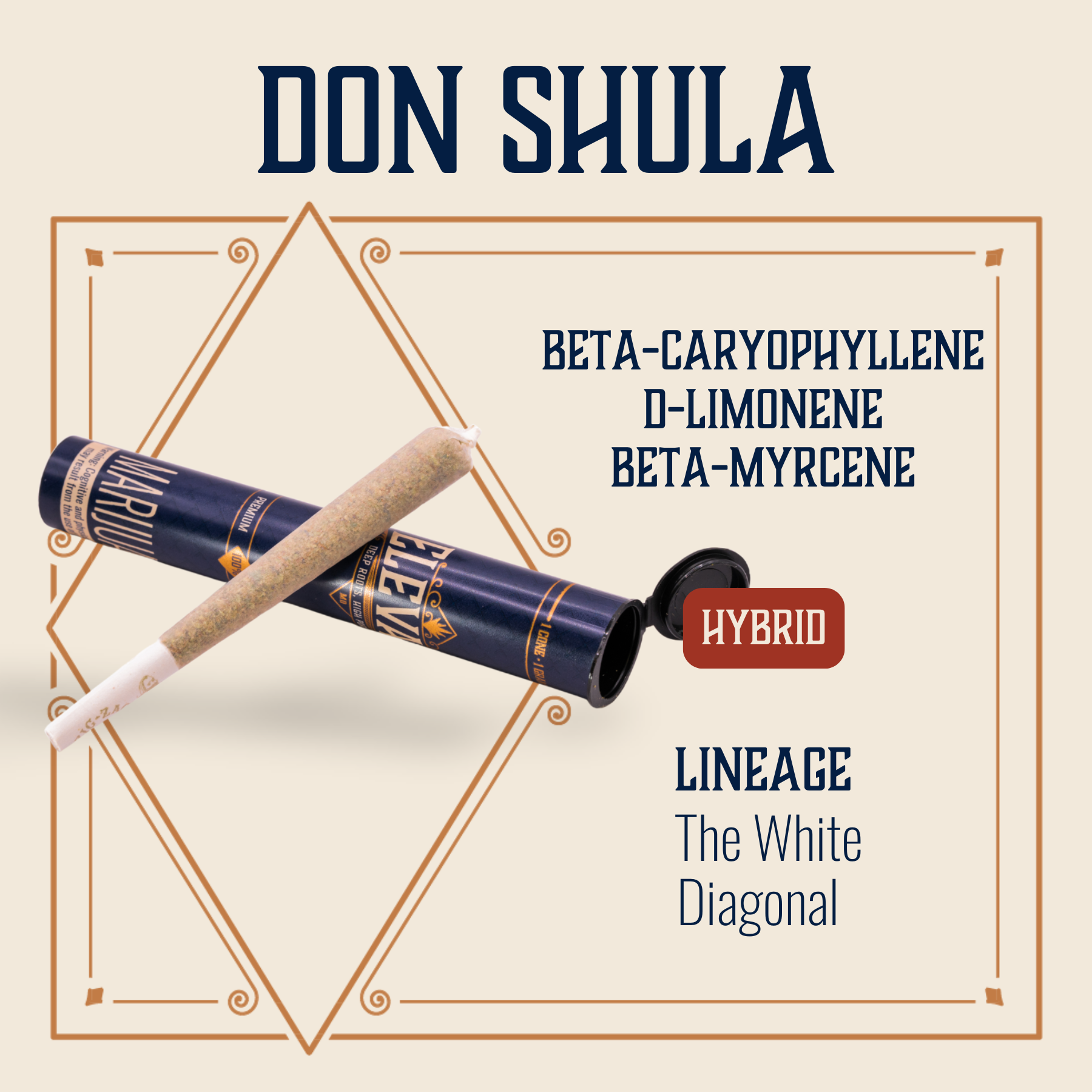 Photograph of product: Don Shula Pre-Roll | 1g