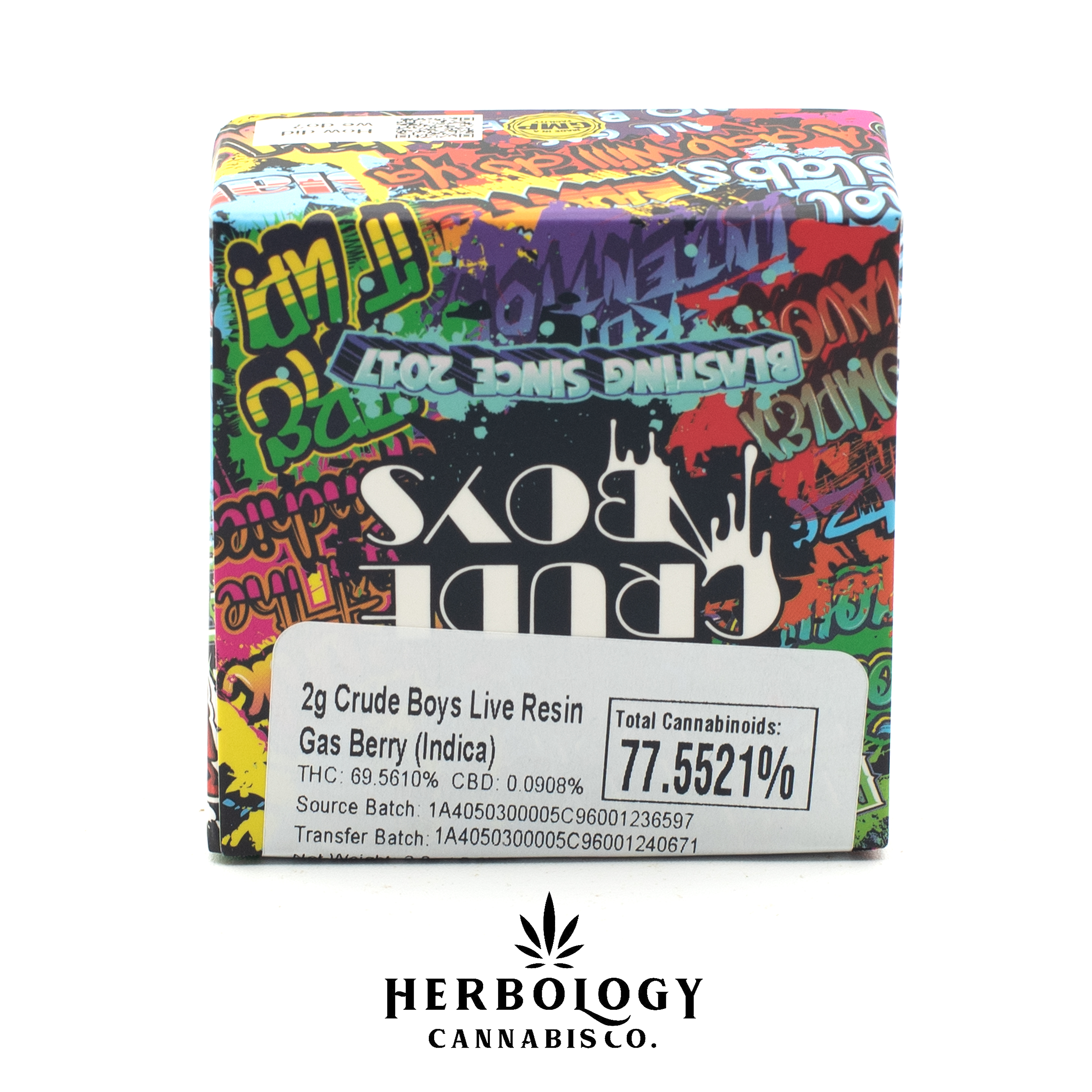 Photograph of product: Crude Boys | Live Resin | Glitter Bomb | 2g