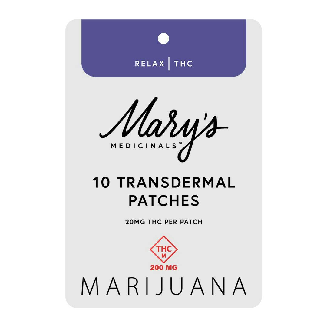 Photograph of product: Mary's Medicinals Oui'd 10pk Patches (200mg)