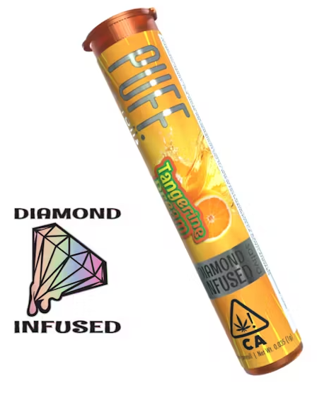 Photograph of product: 1g Tangerine Dream Diamond Infused Preroll - PUFF