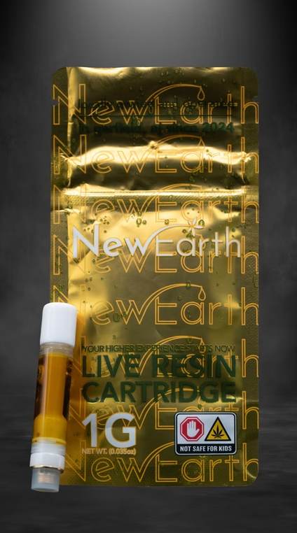 Photograph of product: New Earth Extracts | Trop Cherry (S-H) Live Resin Vape Cart | 1g