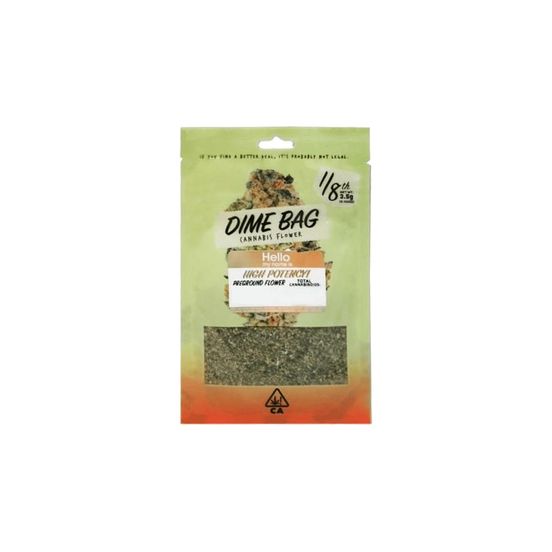 Photograph of product: Dime Bag Flower Pre-Ground Mimosa 3.5g - 
