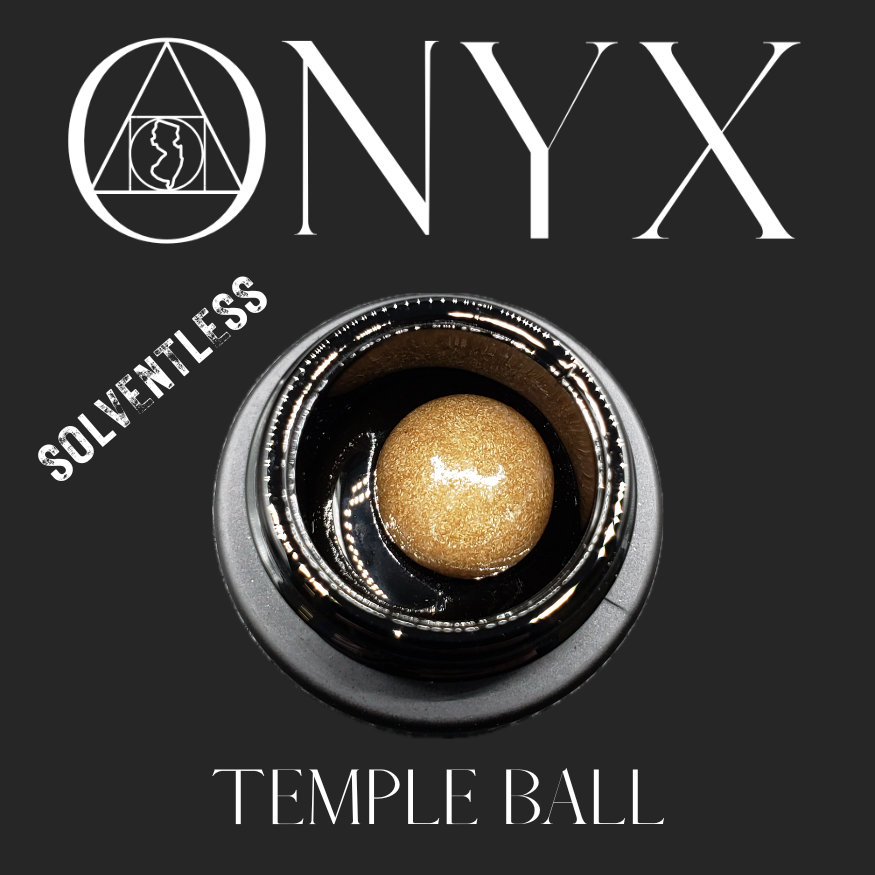 Photograph of product: Onyx Solventless Temple Ball | Grease Bucket | 1g (Oui'd)