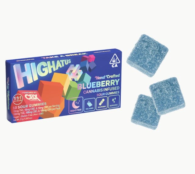 Photograph of product: Blueberry Sour Gummies - 