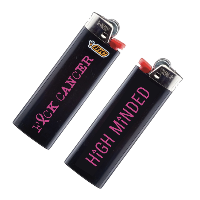 Photograph of product: High Minded - Lighter - Fuck Cancer
