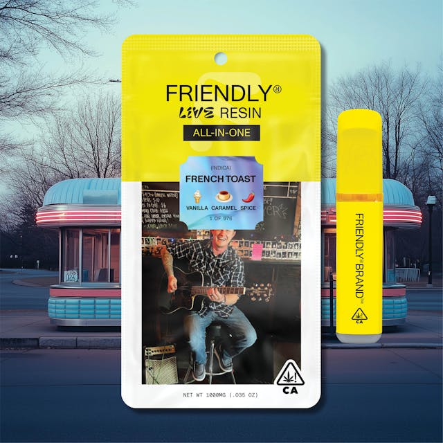 Photograph of product: French Toast AIO 1g Live Resin - 