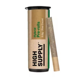 Photograph of product: High Supply Kush Cream 0.5g 5pk Prerolls