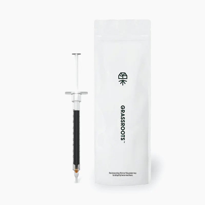 Photograph of product: Grassroots RSO Syringe - Oui'd: Astro GMO 1.0g