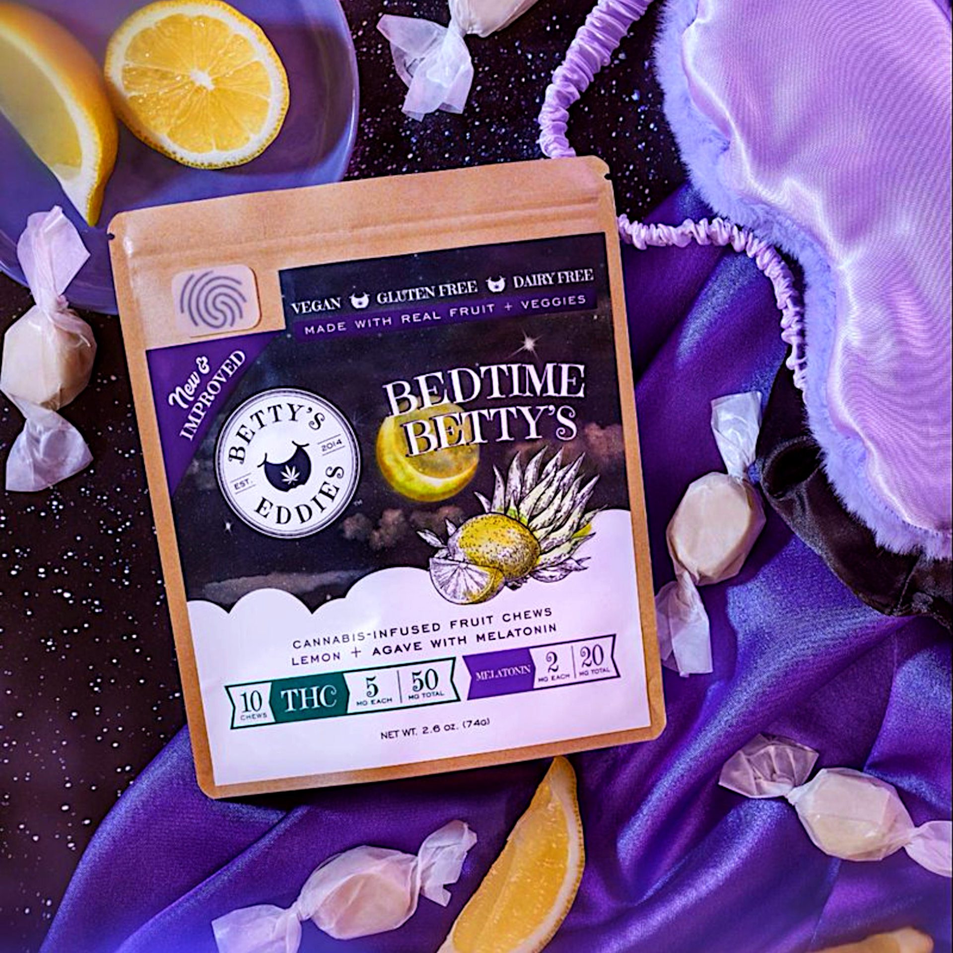 Photograph of product: Bedtime Betty's Eddies | 50mg